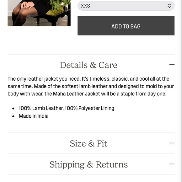 🤎ABLE Maha Leather Jacket ~ Whiskey ~ Small - Picture 16 of 16